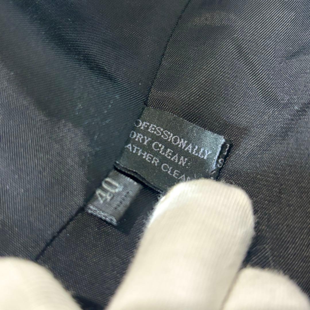 極美品 PRADA プラダ ロングコート ブラック 前ジップイタリア製 Lサイズ