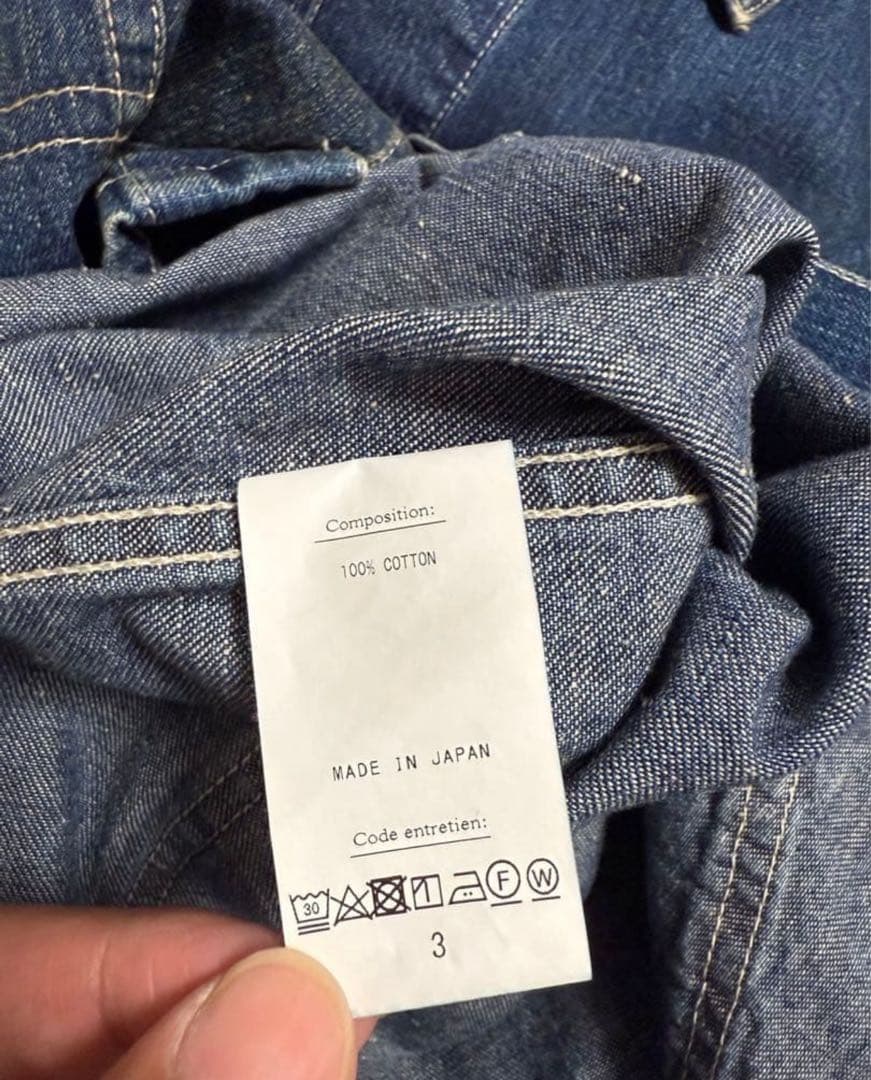 23ss a.presse アプレッセ デニム カバーオール ジャケット 3