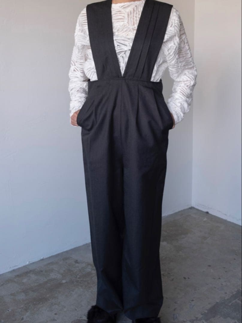 サロペット・オーバーオール・オールインワン SEEALL/ TASUKI PANTS (charcoal)