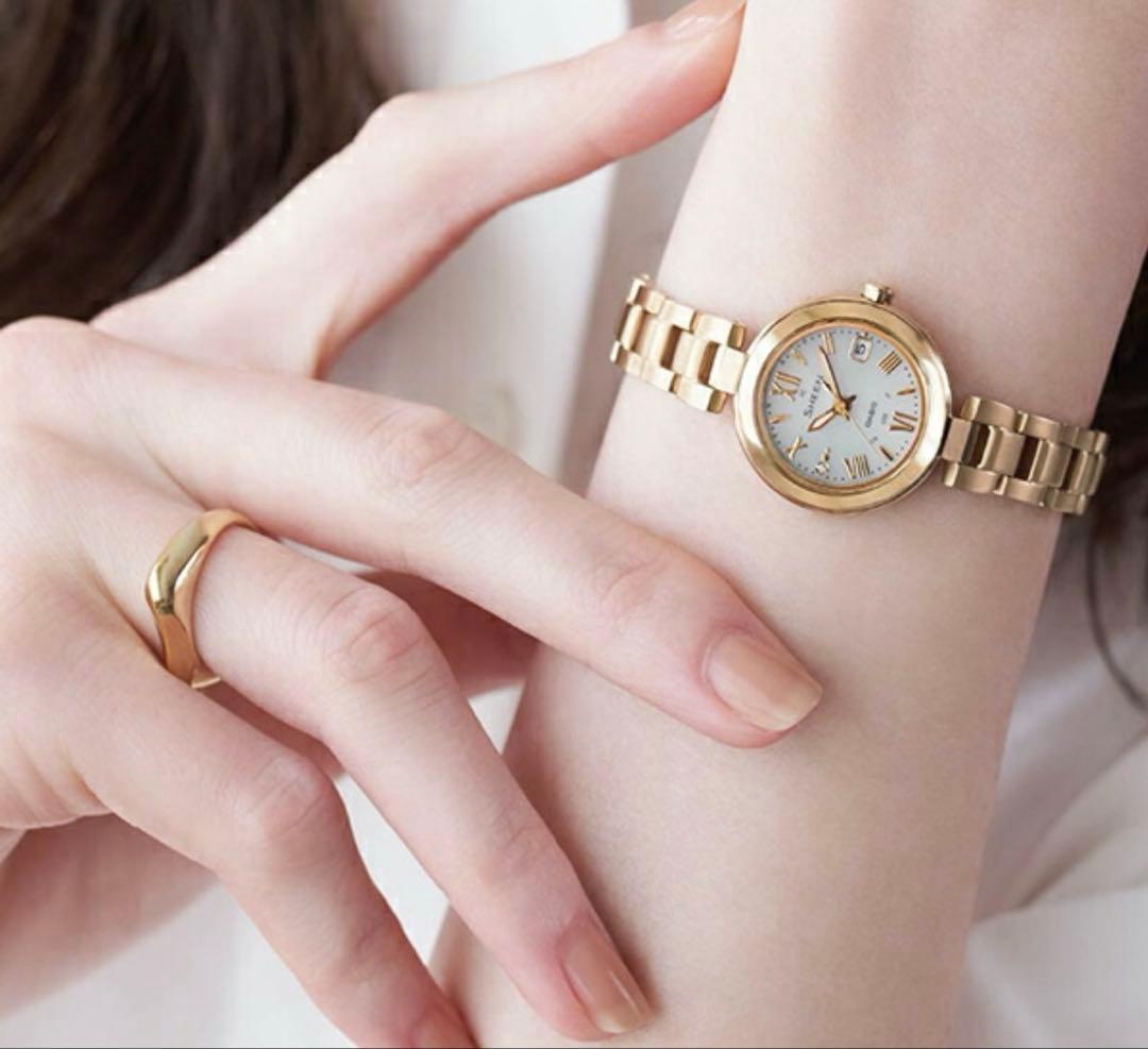 SHEEN チタンモデル 腕時計SHW-7100TG-7AJF 電波ソーラー