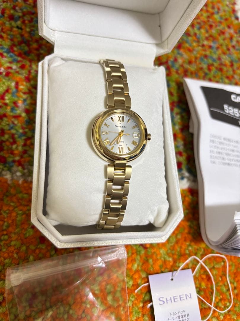 SHEEN チタンモデル 腕時計SHW-7100TG-7AJF 電波ソーラー