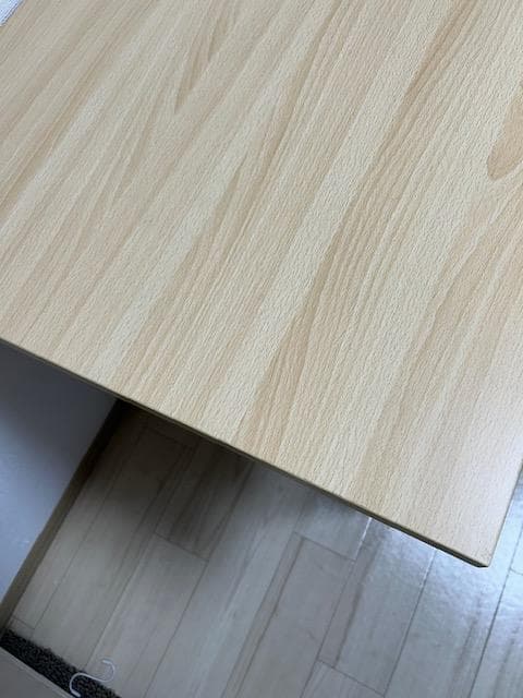 メープル木目の折りたたみテーブル　奥行ワイドタイプ　サンワサプライ