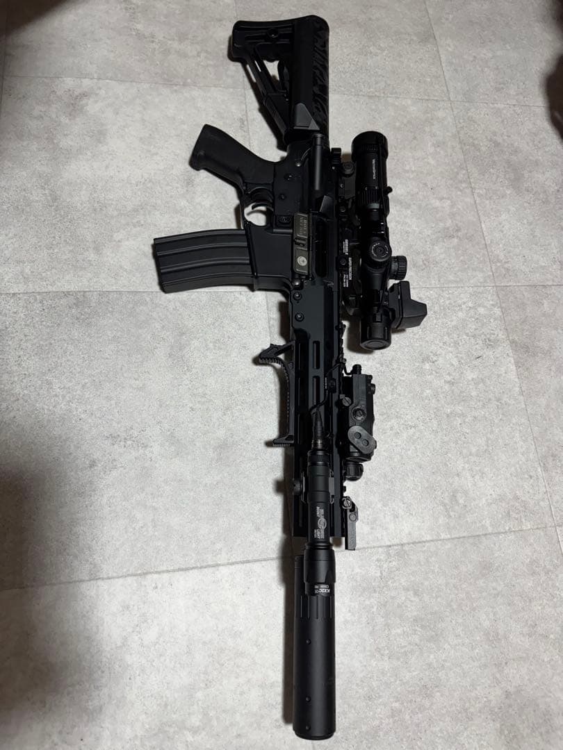で*ん様 URG-I次世代電動ガン ブラック カスタムパーツ付き