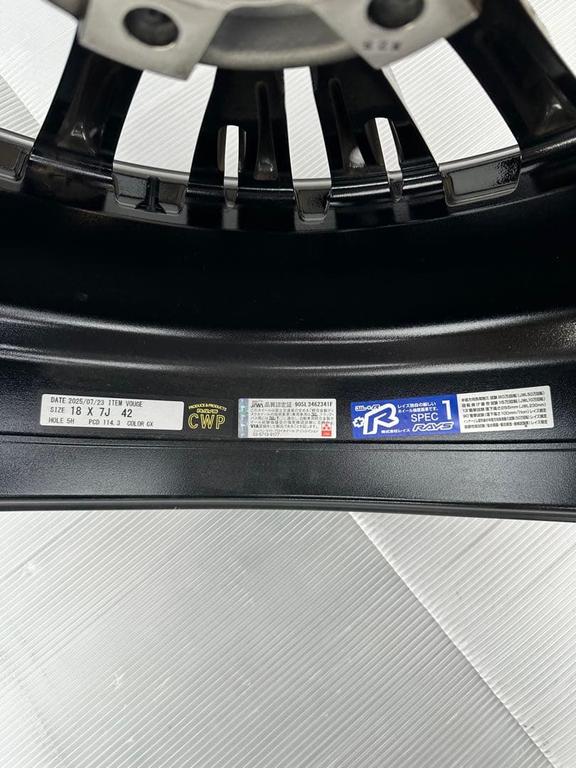 【美品】RAYS VOUGE LIMITED 18インチホイール4本セット