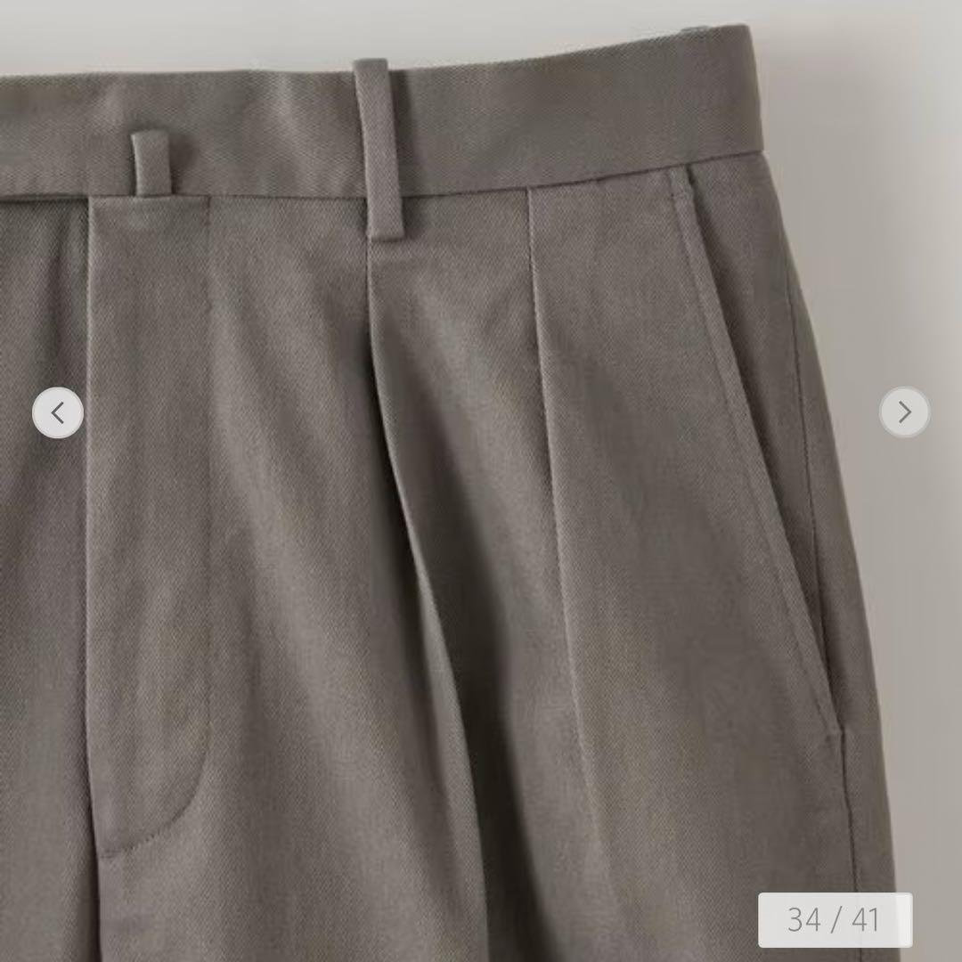 ＜Steven Alan＞ ドリル インツープリーツ ドレス トラウザーズ