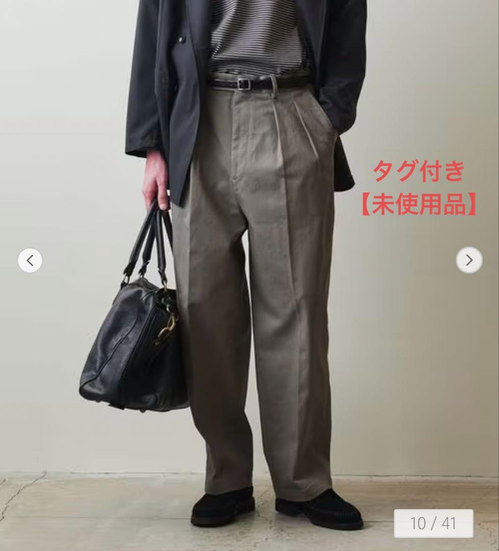 ＜Steven Alan＞ ドリル インツープリーツ ドレス トラウザーズ