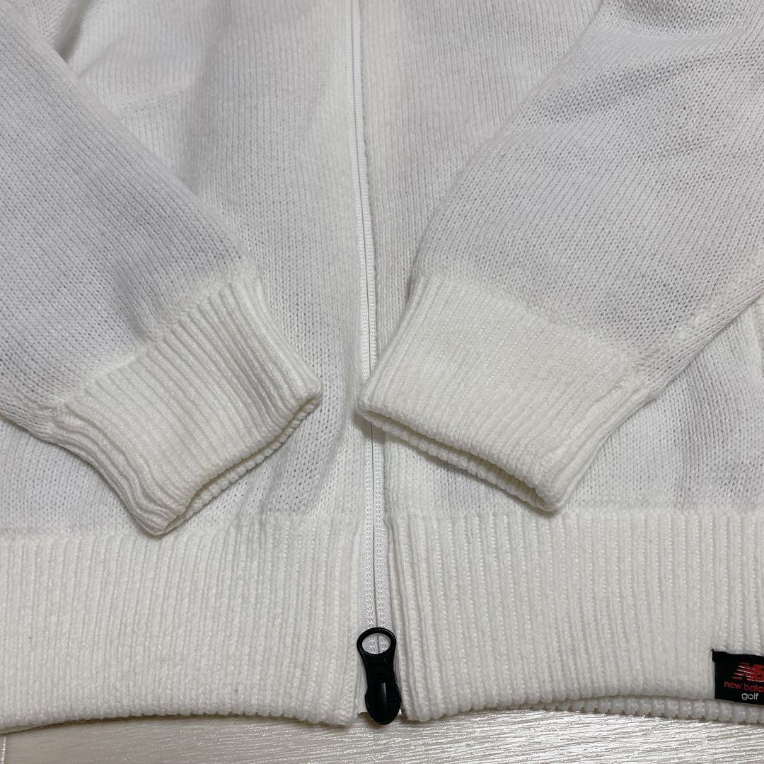 ニューバランス　ゴルフウェア　ニットジャケット　長袖　ポケット　ジップアップ