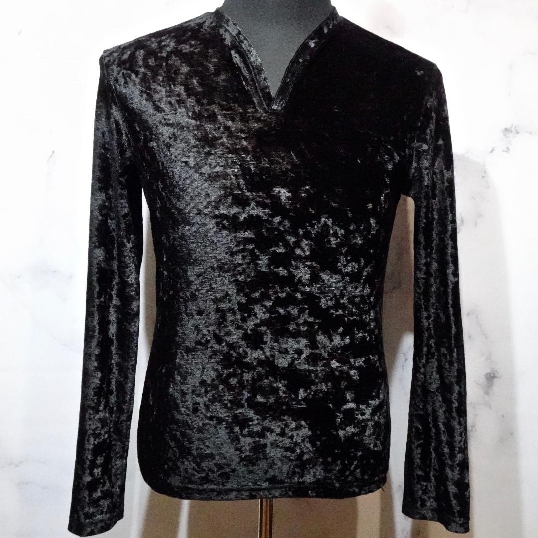 [5351プールオム]グロスベルベットカットソー(日本製)シェラック/ロエン