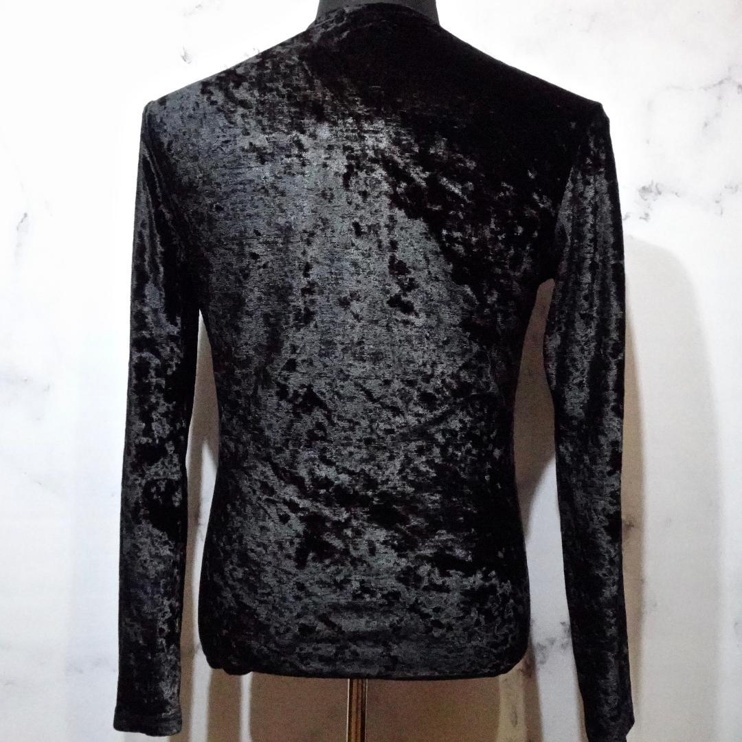 [5351プールオム]グロスベルベットカットソー(日本製)シェラック/ロエン