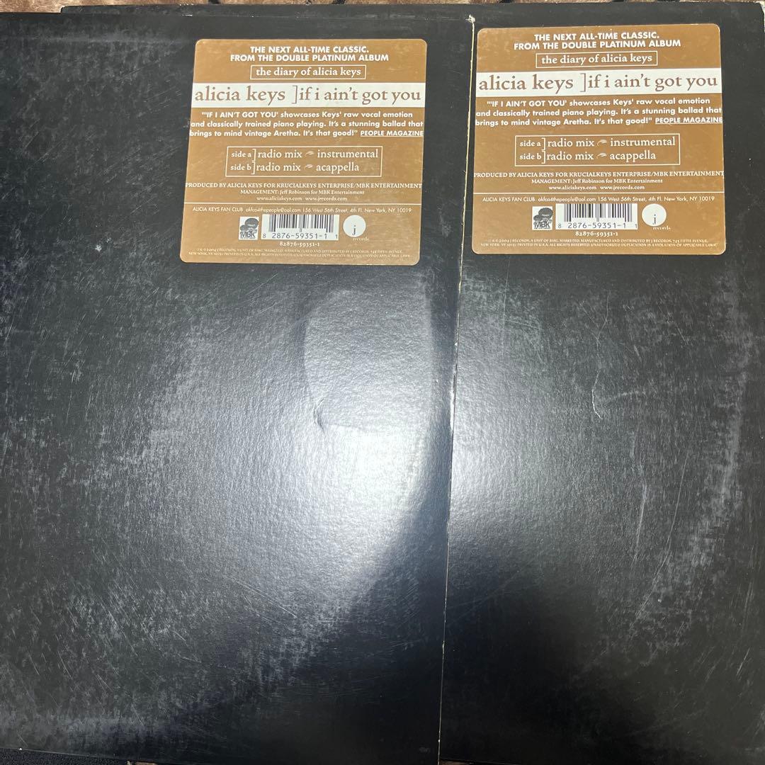 Alicia keys if ain't got you 2枚セット