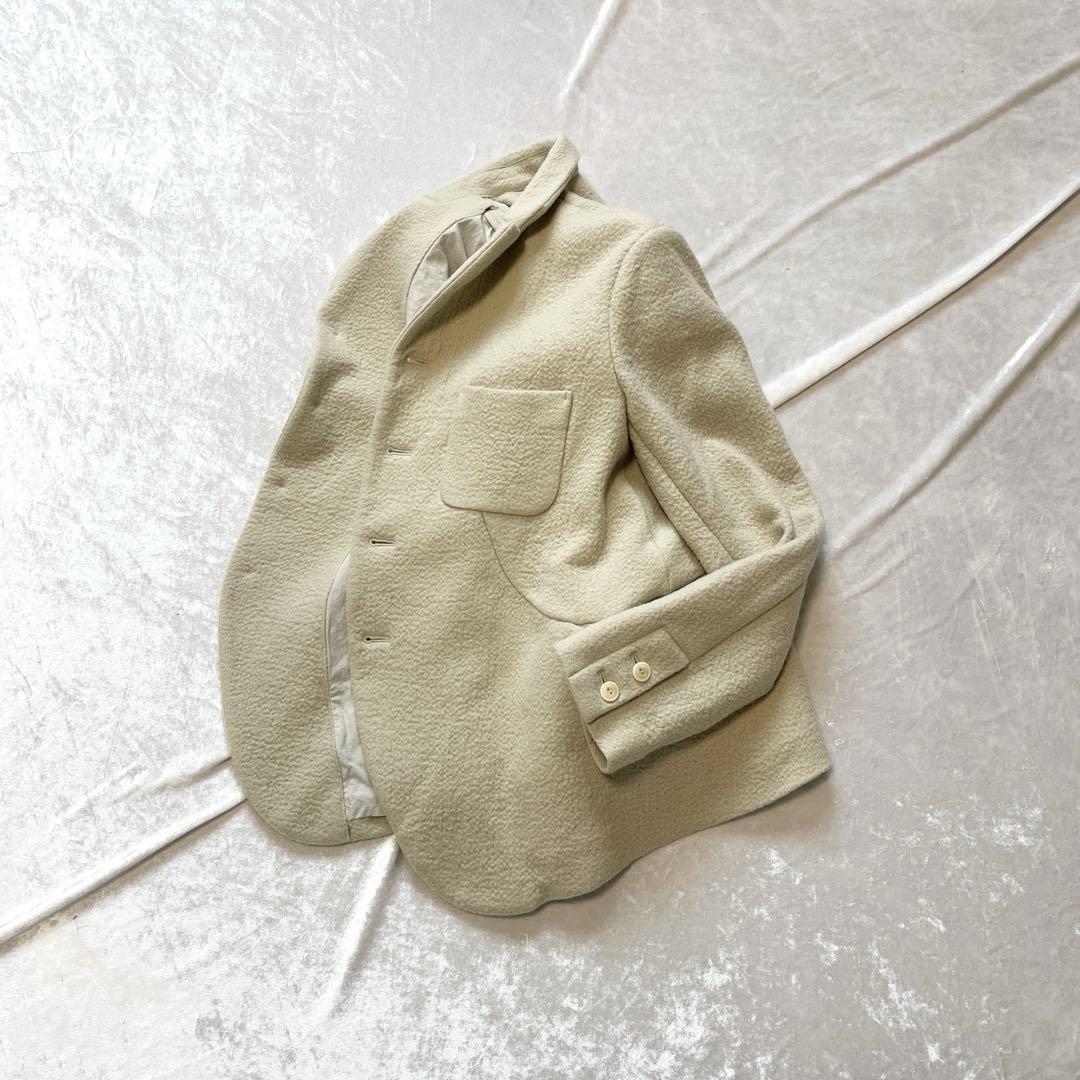 ヴェリテクール ベージュ テーラードジャケット ウール混合