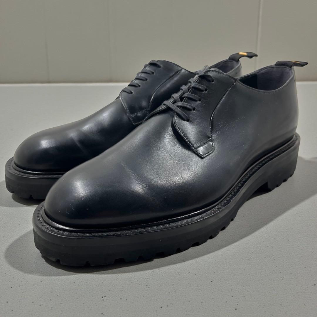 【極美品】 WH ヒロシツボウチ 干場義雅 別注 26 ドレスシューズ ブラック