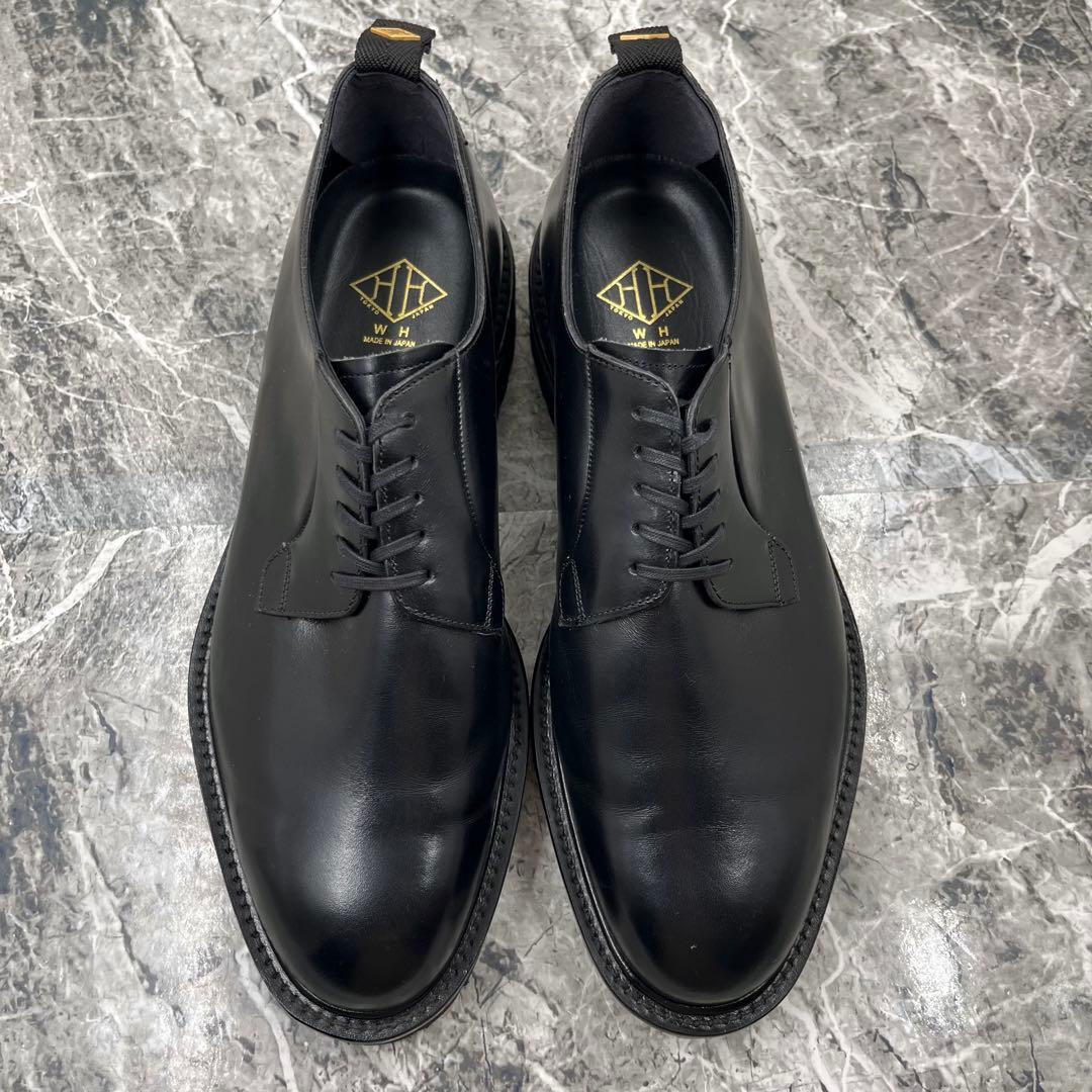【極美品】 WH ヒロシツボウチ 干場義雅 別注 26 ドレスシューズ ブラック