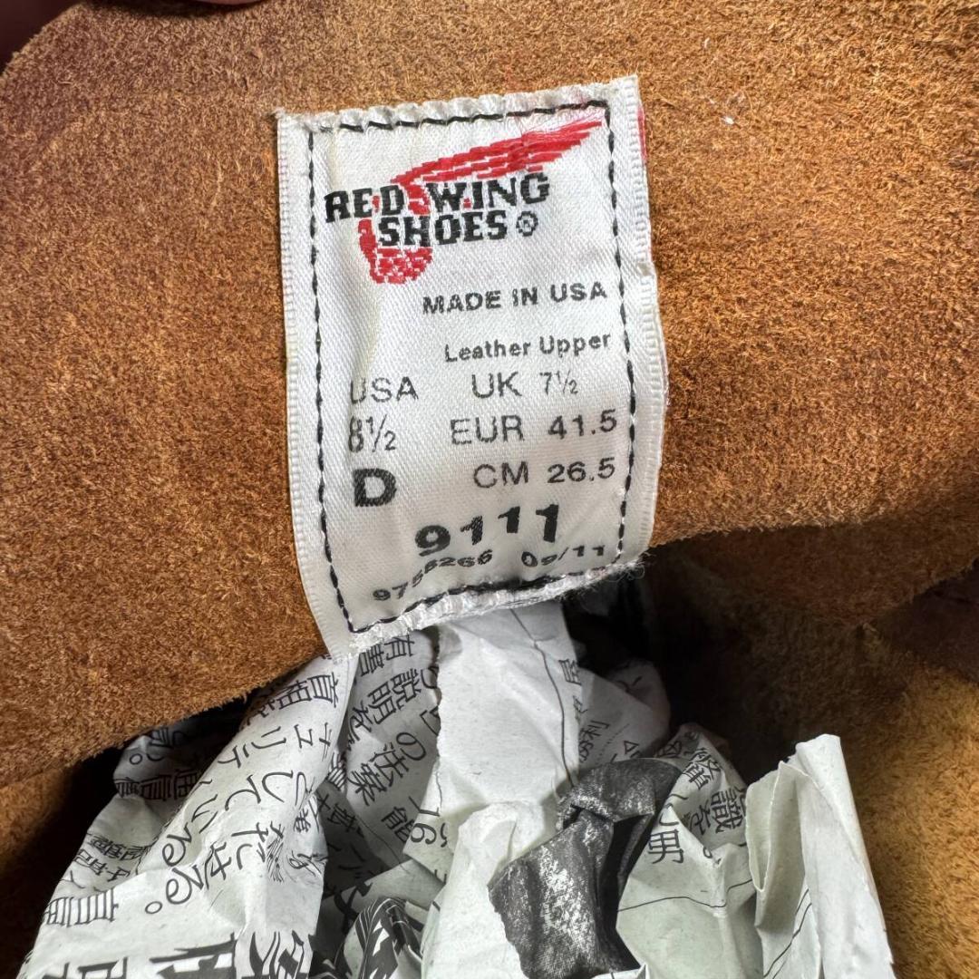 ★美品★9111★11年★ラフ&タフ★レッドウィング★アイリッシュセッター★pg