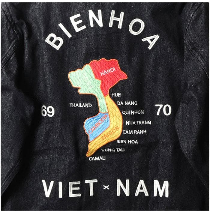 新品＊HOUSTON ヒューストン デニムジャケット ベトジャン M MAP