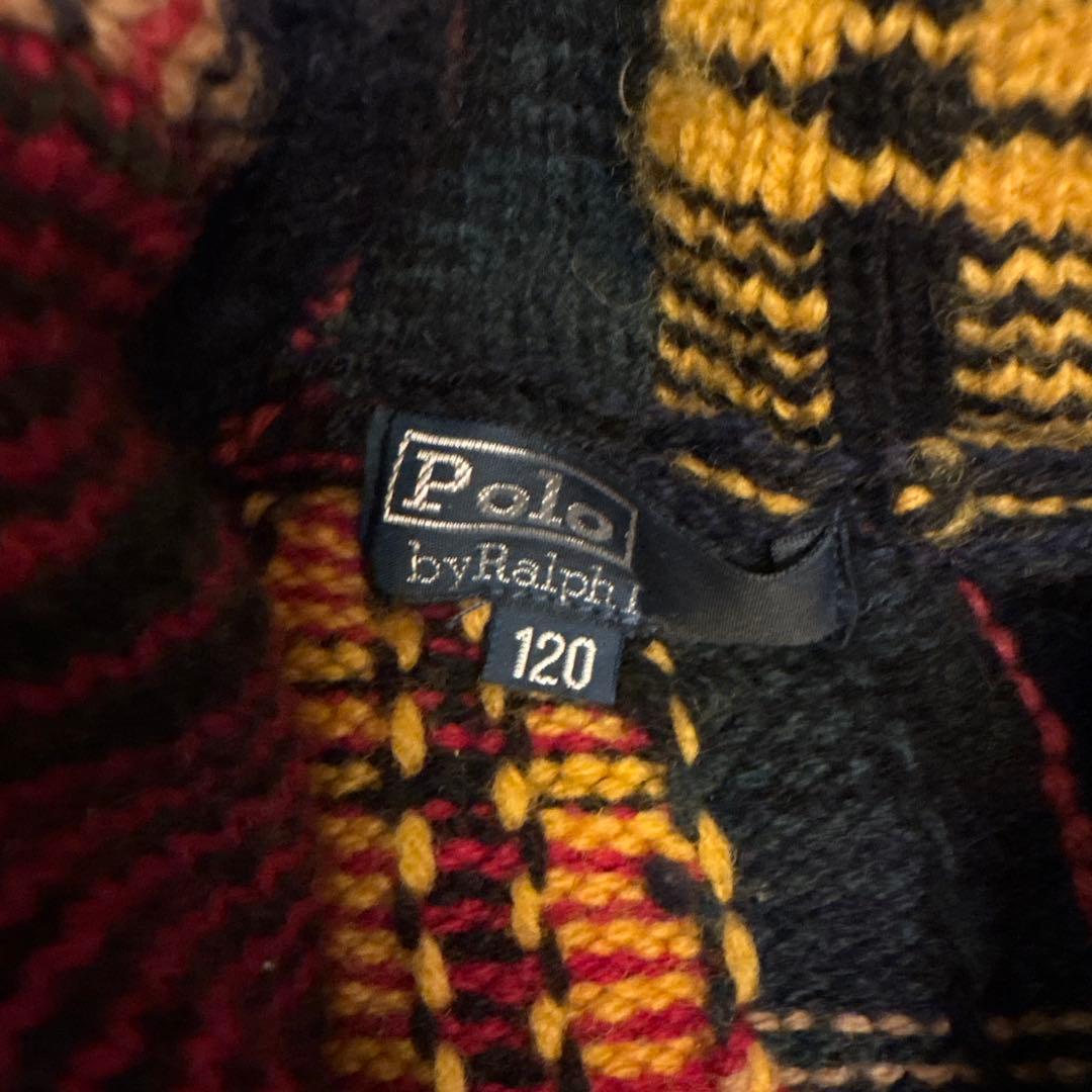 超希少 90sヴィンテージポロ ラルフローレン 120 カーディガン ナイガイ製