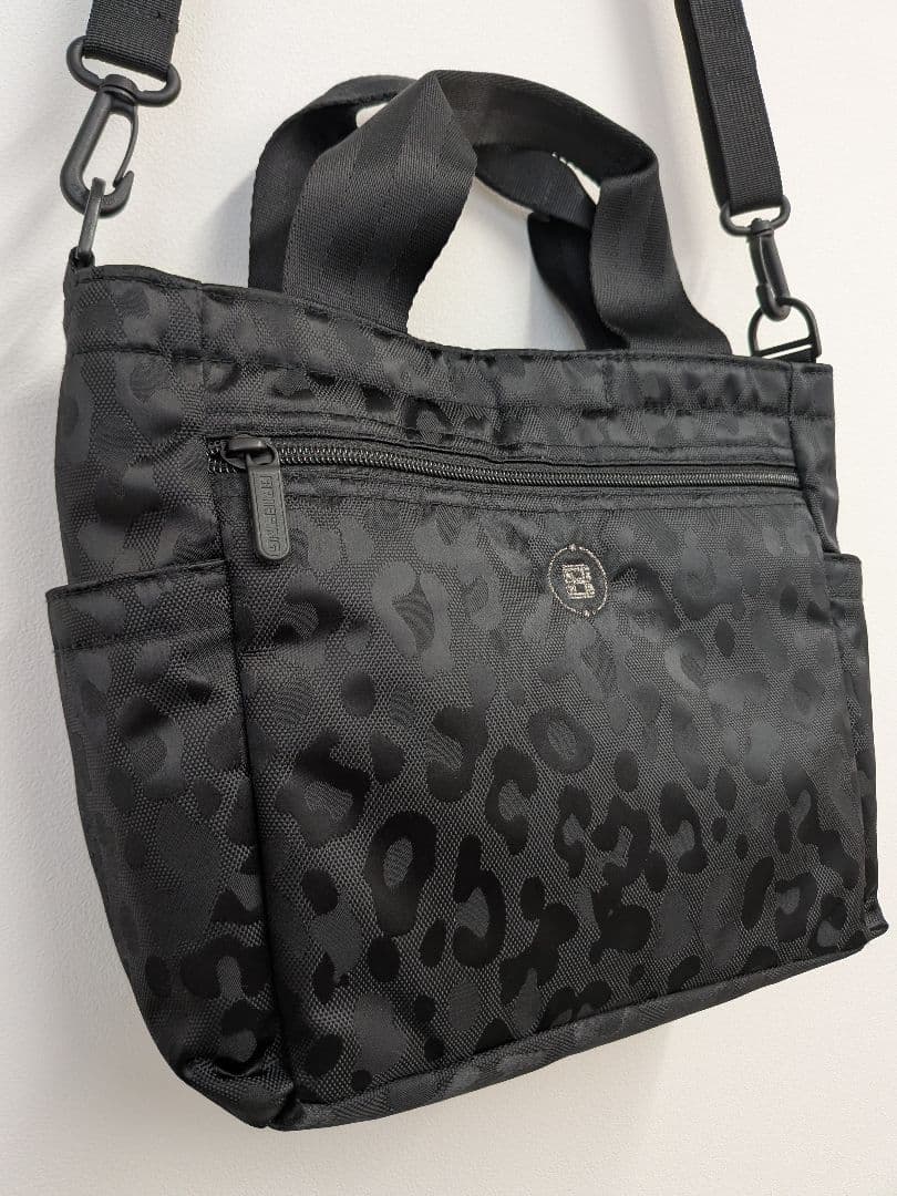 【美品】ブリーフィング ゴルフ カートバッグ 2WAY レオパード ジャガード