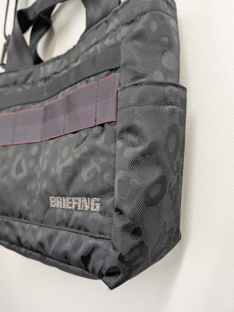 【美品】ブリーフィング ゴルフ カートバッグ 2WAY レオパード ジャガード