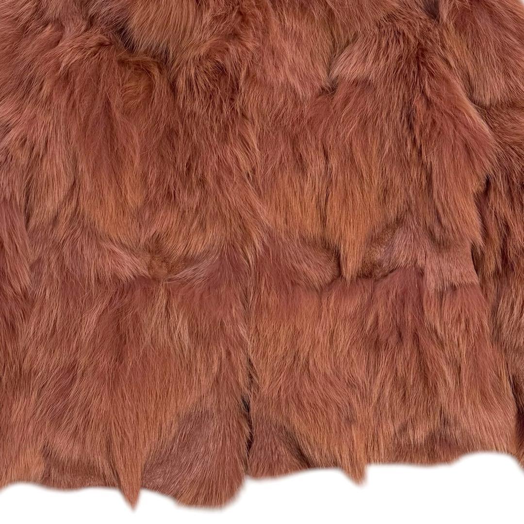 【希少色】フォックス リアルファー クロップド丈 ジャケット フレアスリーブ