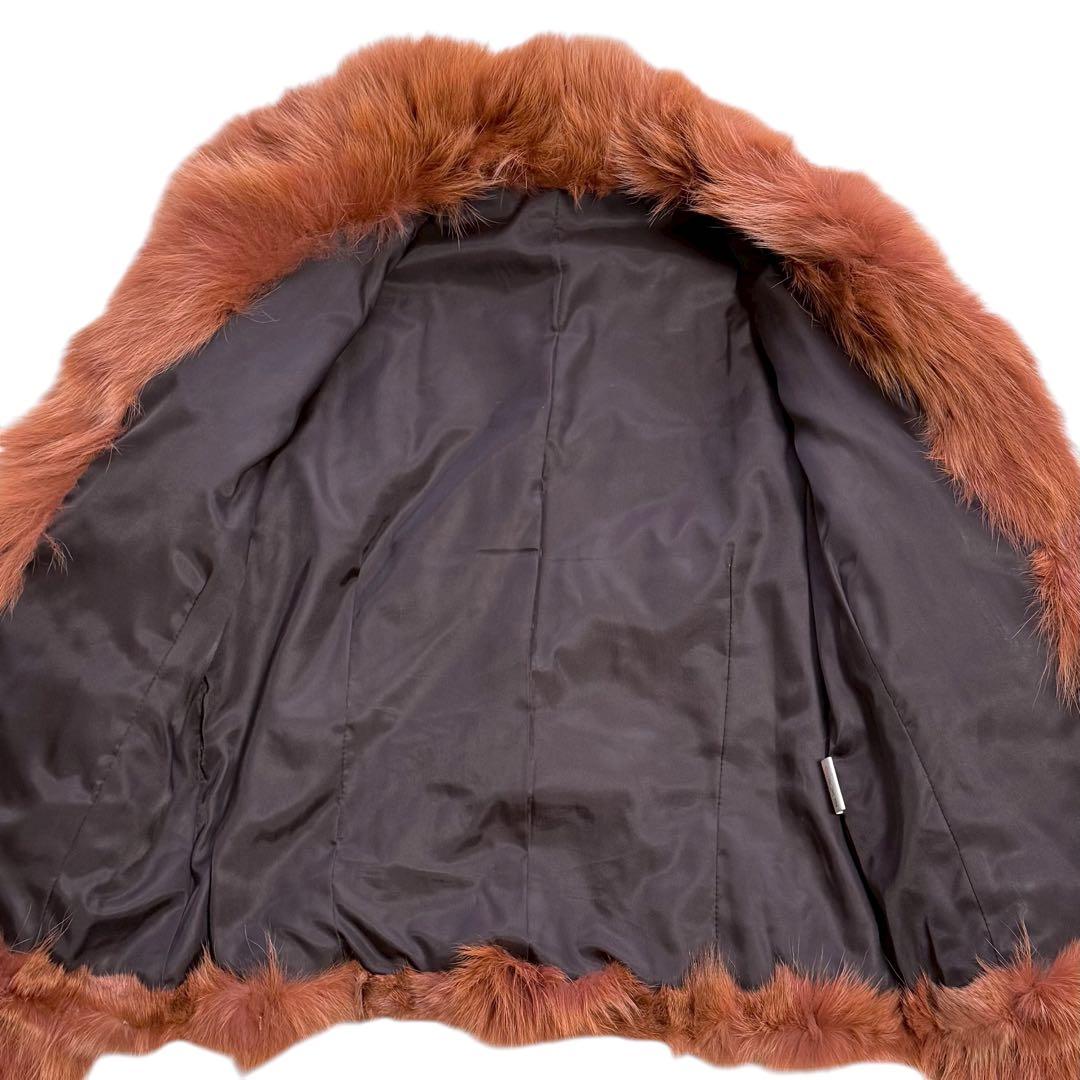 【希少色】フォックス リアルファー クロップド丈 ジャケット フレアスリーブ