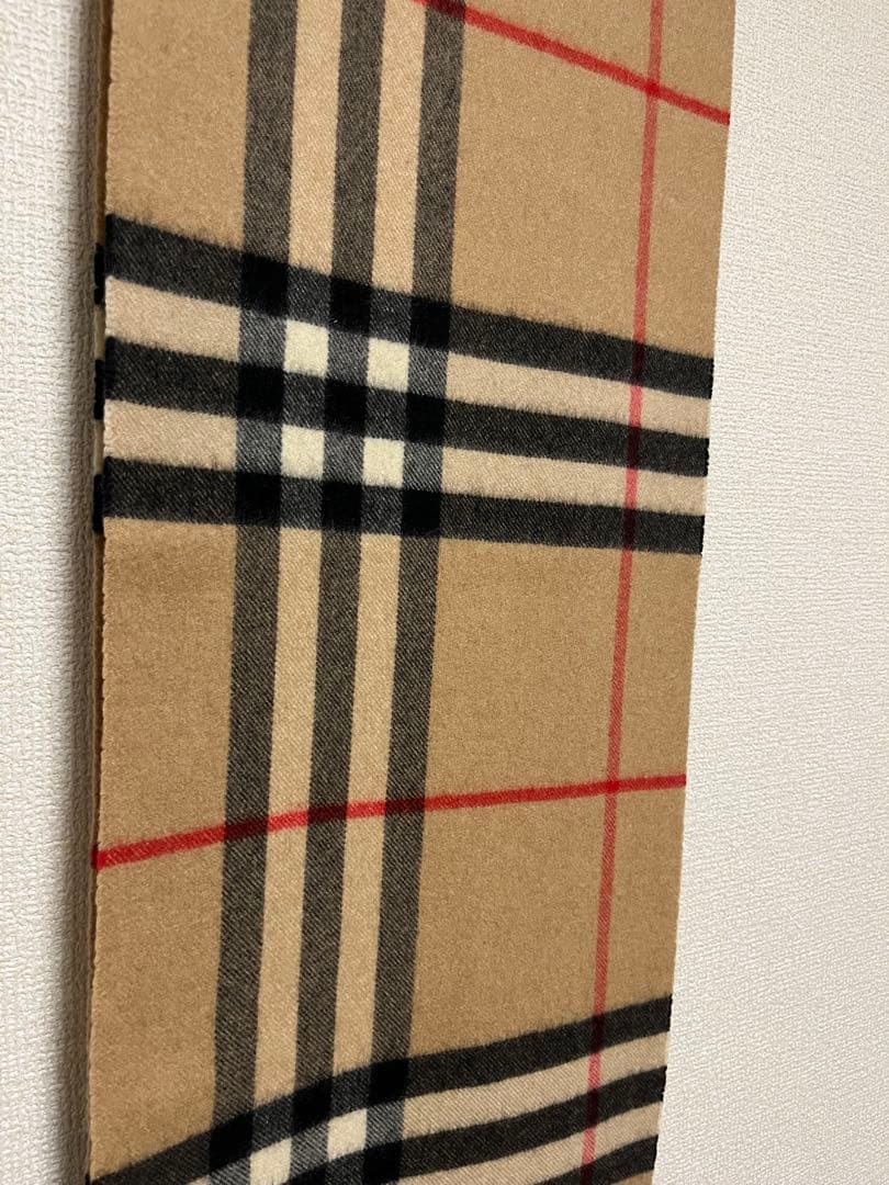 BURBERRY　バーバリー　マフラー　カシミア100％　キャメル　美品