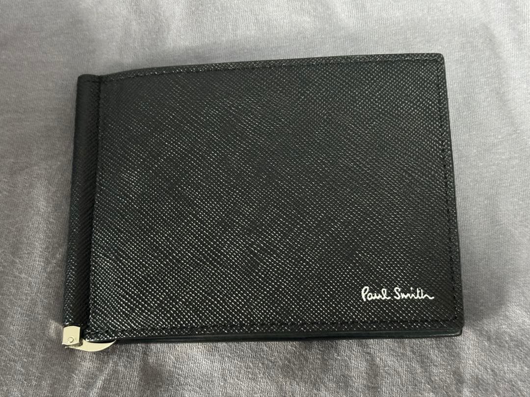 PaulSmith　ポールスミス　二つ折り財　マネークリップ　ブラック