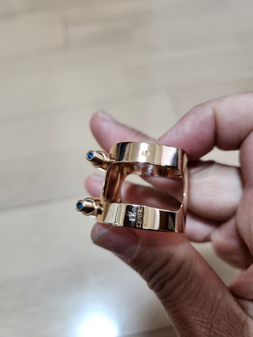 ブルズアイ　クラリネット　リガチャー ルージュEX　総銀　PGP 　管楽器調律