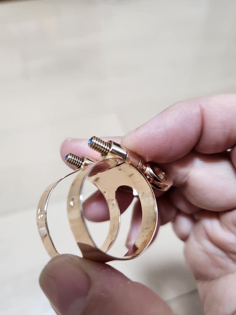 ブルズアイ　クラリネット　リガチャー ルージュEX　総銀　PGP 　管楽器調律