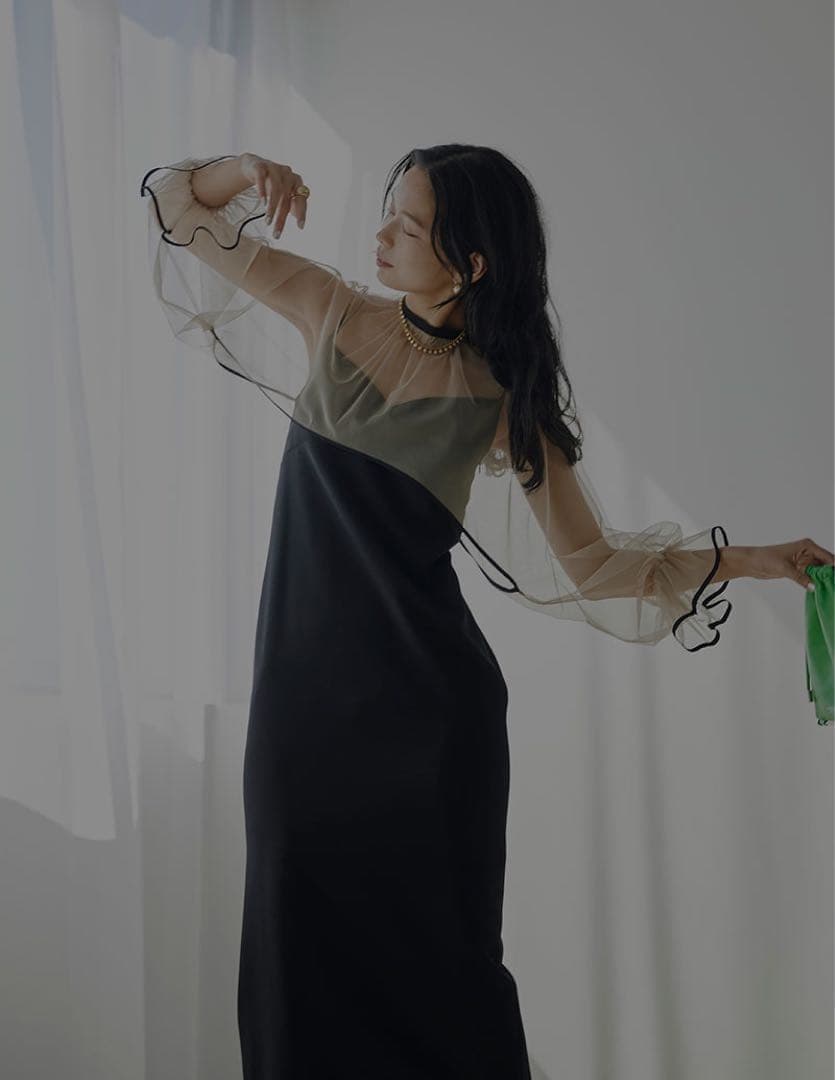 ワンピース Ameri VINTAGE MANY WAY AIRY VEIL DRESS