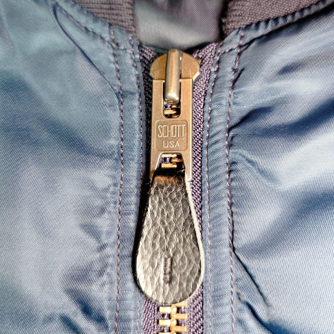 schott MA-1 ジャケット ネイビー 紺 復刻 M ショット