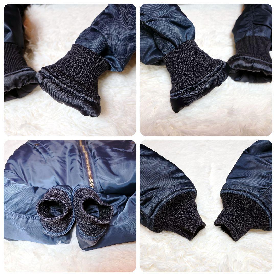 schott MA-1 ジャケット ネイビー 紺 復刻 M ショット