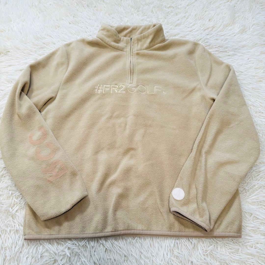 美品 FR2 GOLF エフアールツーゴルフ フリース L~XL メンズ 刺繍