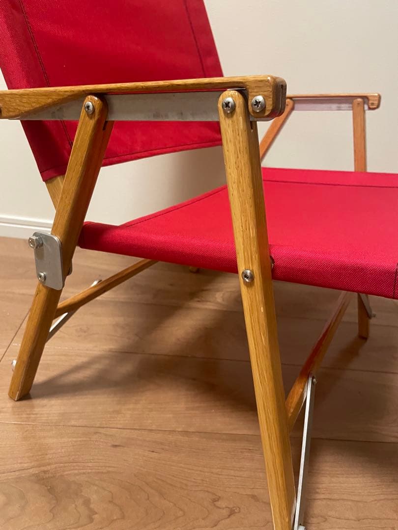 カーミットチェア スタンダード レッド アメリカ製 艶あり収納袋あり