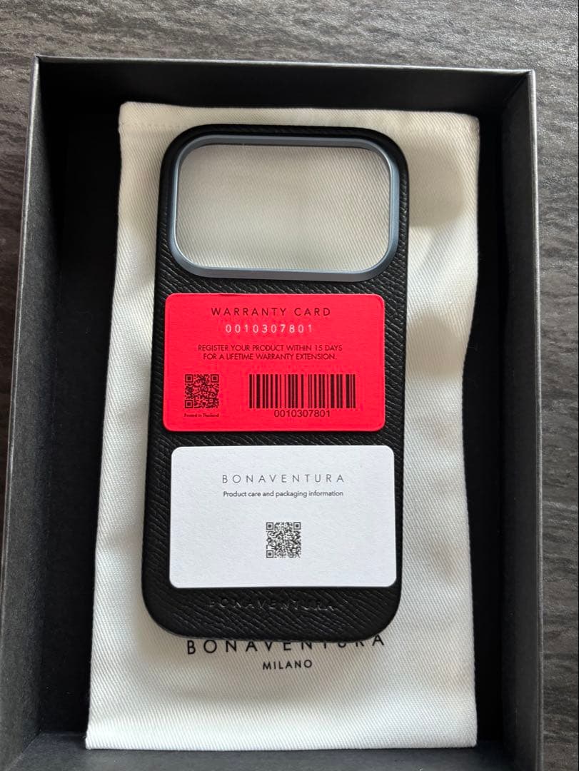 未使用品　BONAVENTURA iPhone17pro ケース ブラックレザー