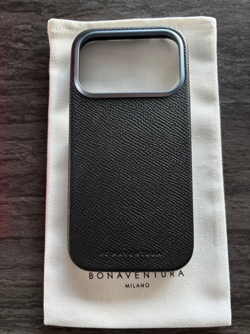 未使用品　BONAVENTURA iPhone17pro ケース ブラックレザー
