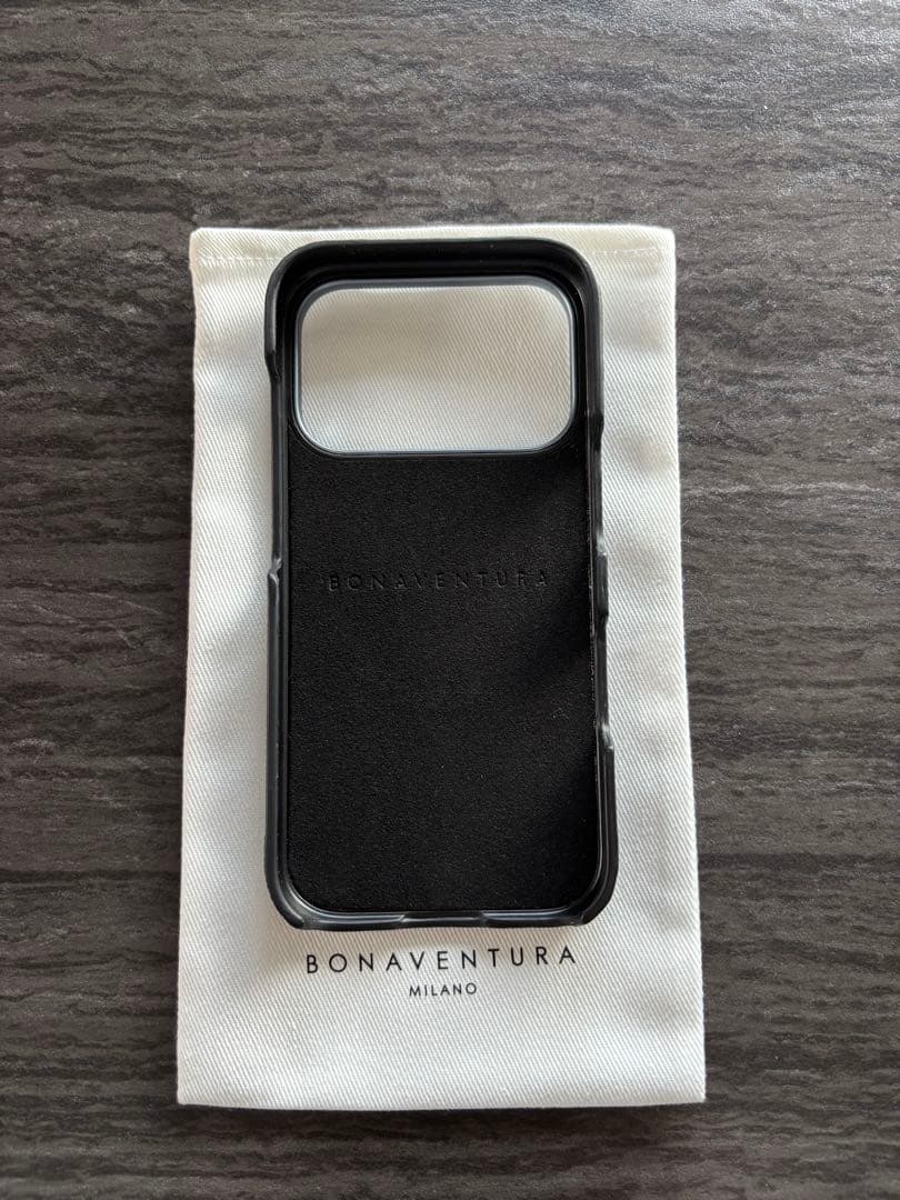 未使用品　BONAVENTURA iPhone17pro ケース ブラックレザー