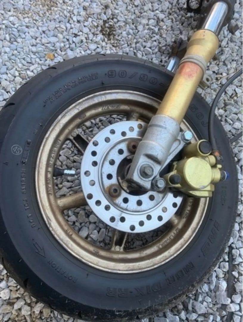 AF35 ライブディオZX フロントリア　足回り