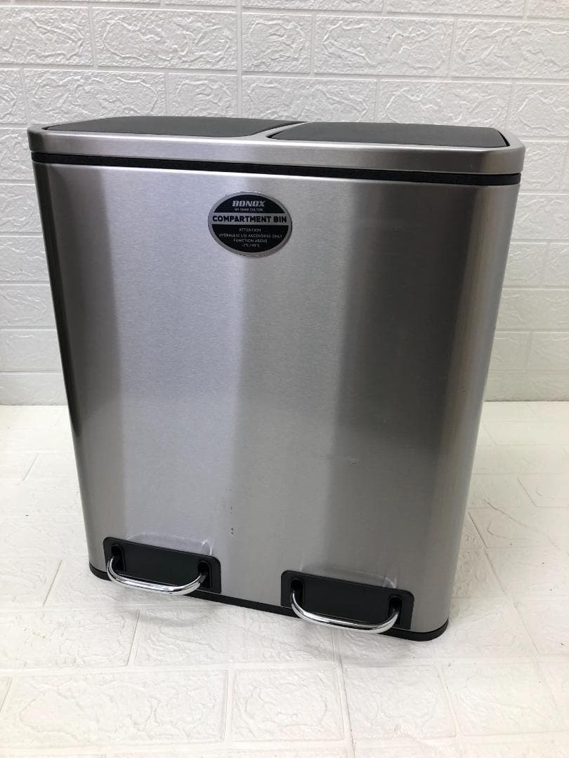 DULTON ダルトン ステンレス製 ペダル式 分別 ダストボックス 30L