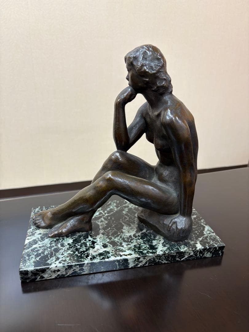 山本稚彦　ブロンズ像　「裸婦像」