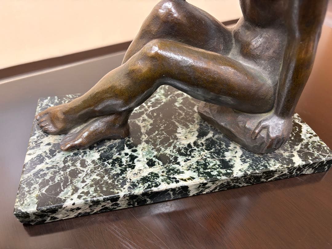 山本稚彦　ブロンズ像　「裸婦像」