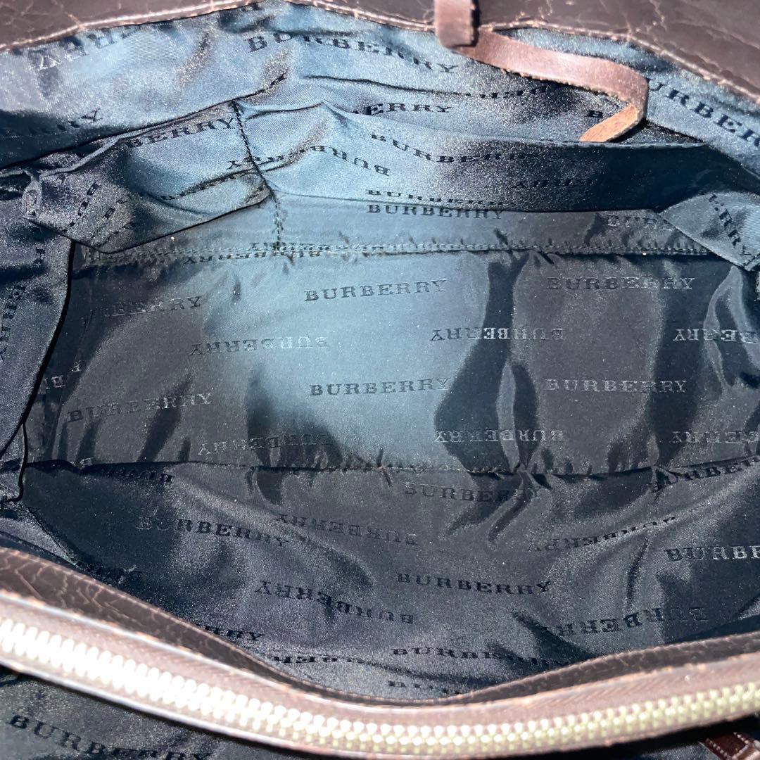 【良品】Burberry バーバリー　ミニボストン　トートバッグ　ノバチェック