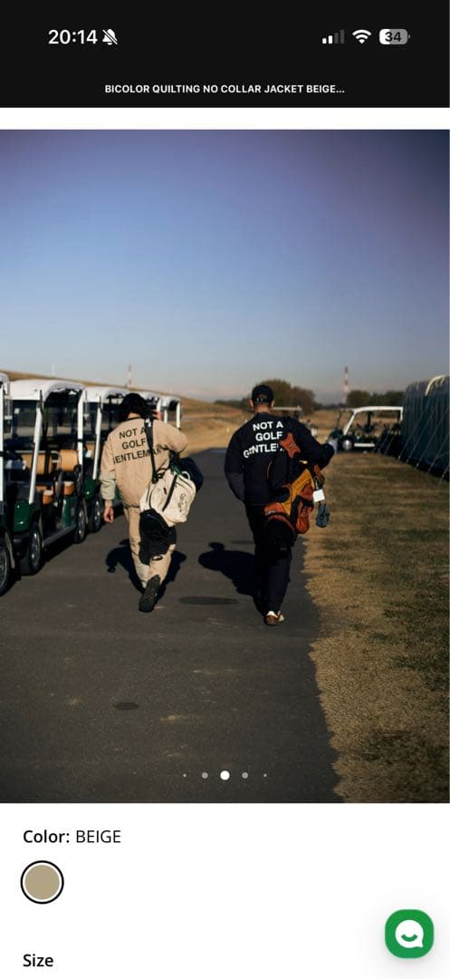 新品未使用 Cph/Golf 25AW キルティング セットアップ L