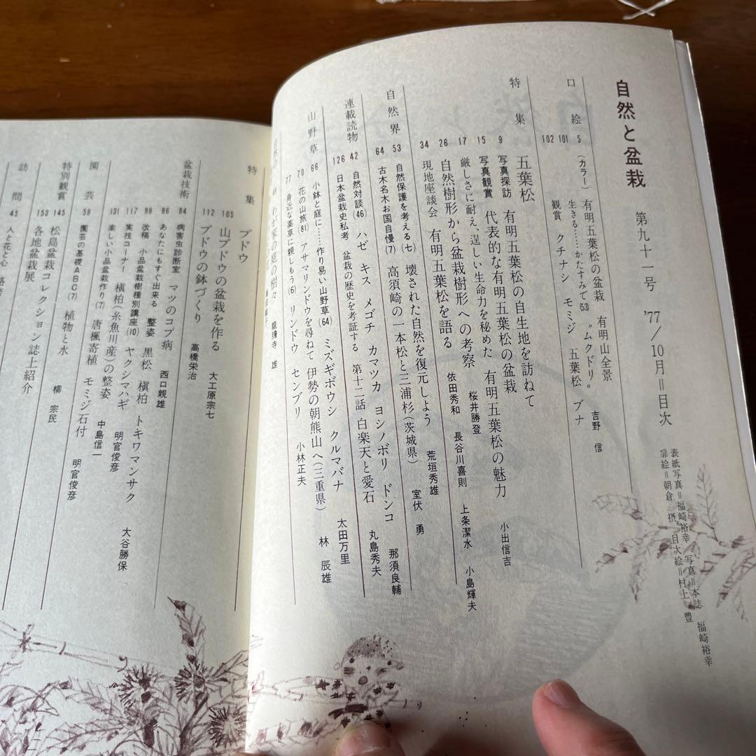 自然と盆栽70号〜104号（1976年〜1978年）35冊