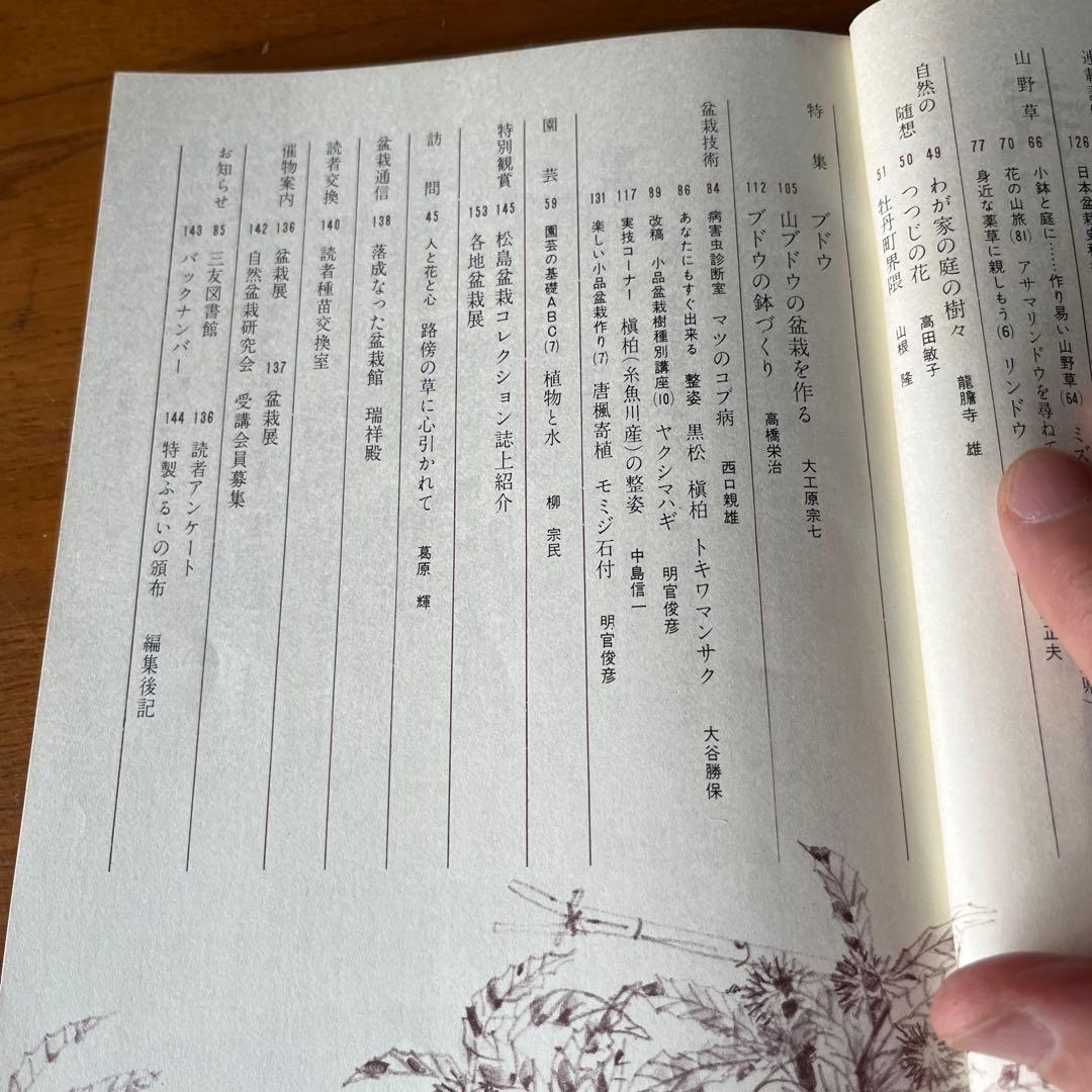自然と盆栽70号〜104号（1976年〜1978年）35冊