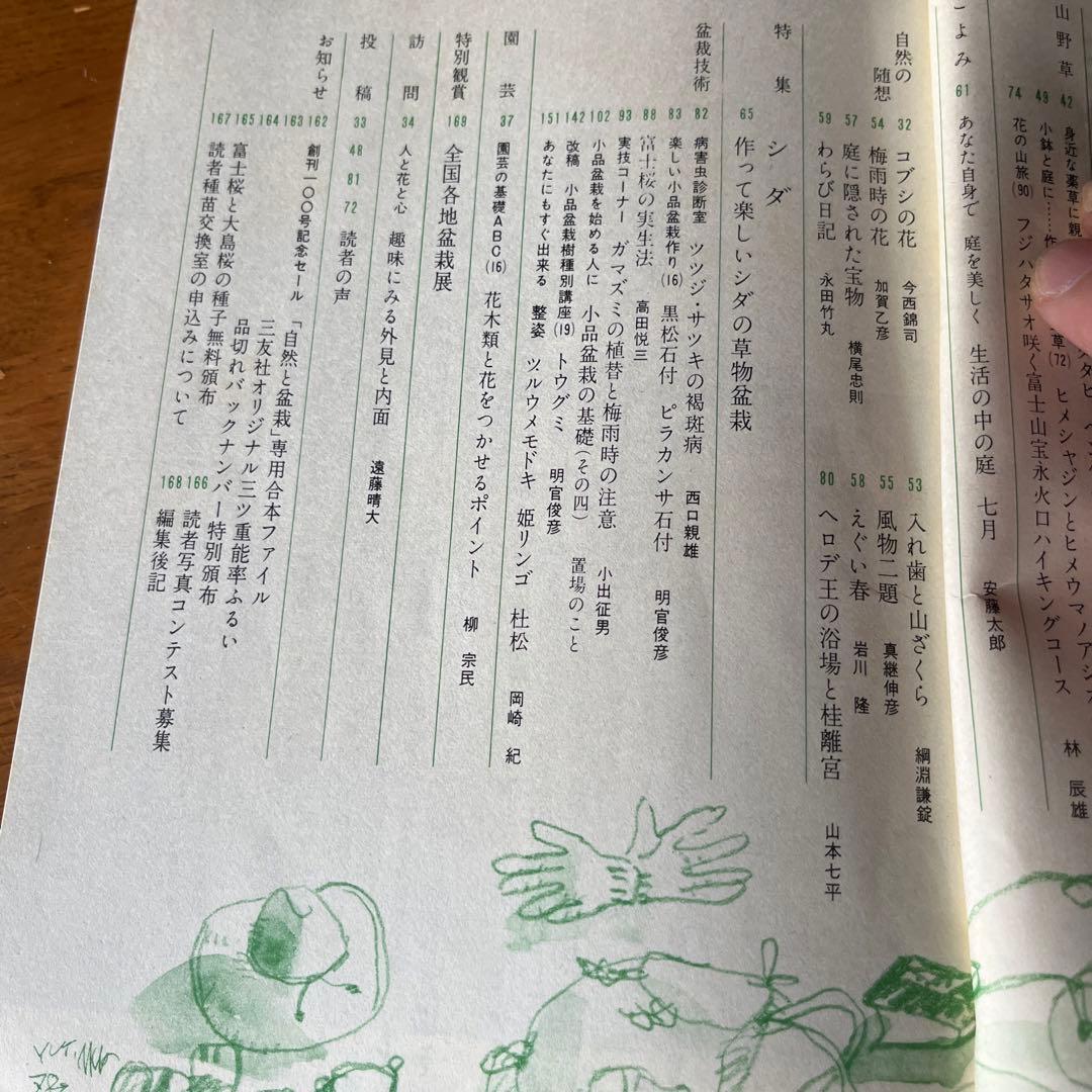 自然と盆栽70号〜104号（1976年〜1978年）35冊