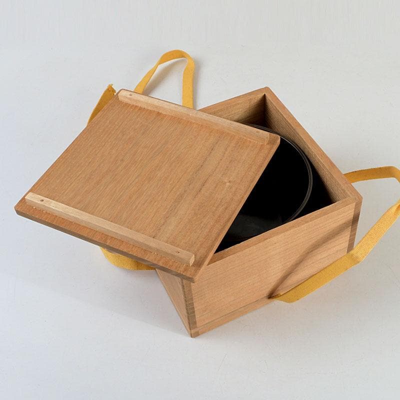 茶道具　高井陵雲造　唐銅　桐紋彫　建水　共箱　C　9434