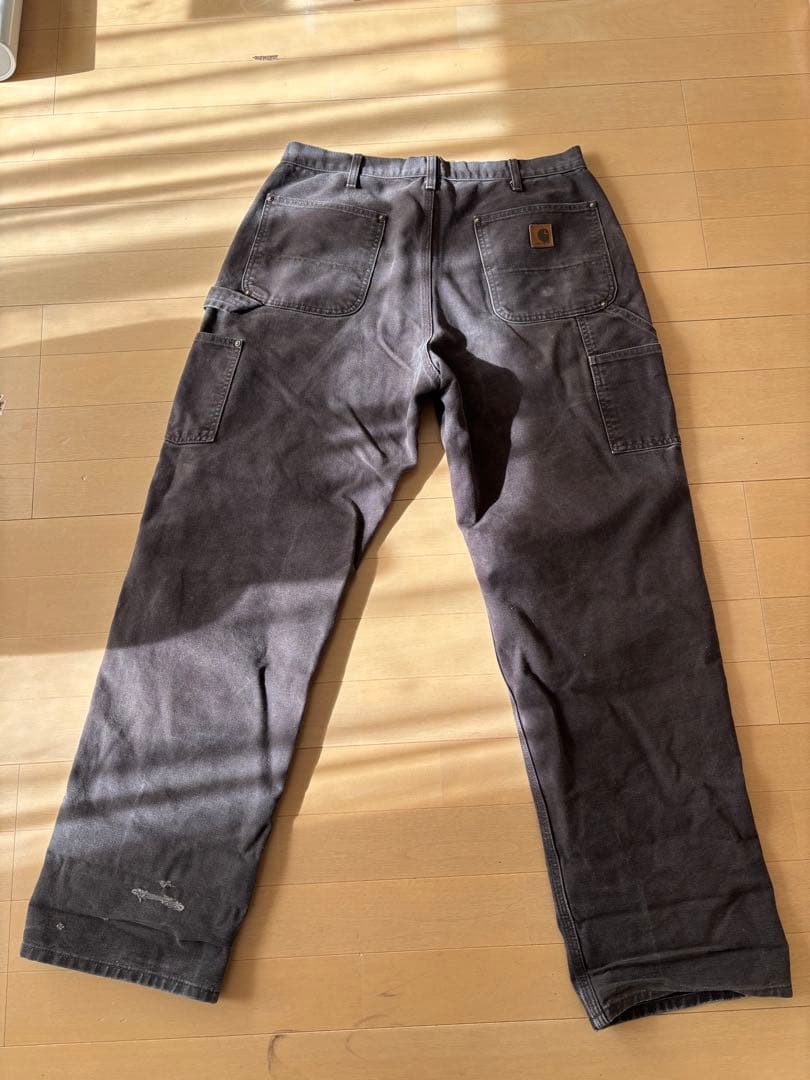 00s メキシコ製USA生地 ダークブラウン ダブルニー カーハート 34×34