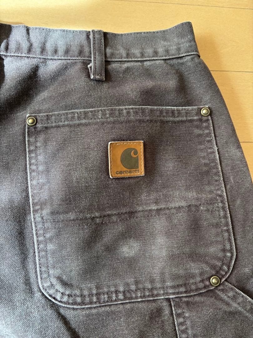 00s メキシコ製USA生地 ダークブラウン ダブルニー カーハート 34×34