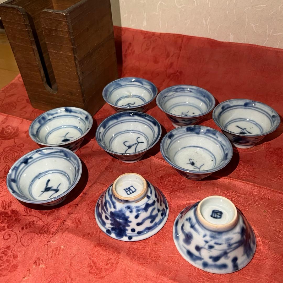 ツ*ず様 煎茶道具　茶器　茶碗　9客セット