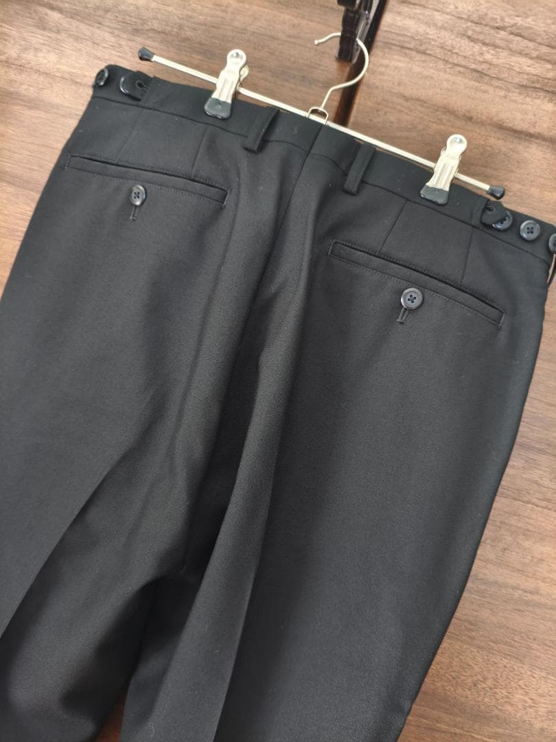 LAD MUSICIAN ラッドミュージシャン スリムスラックス 42 黒